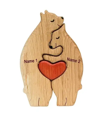 Wood Bear Family Puzzle